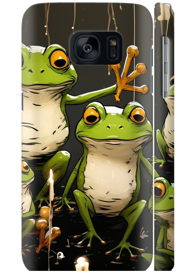 3D пластиковий матовий чохол 'Жабки 2' для Endorphone Samsung Galaxy S7 G930F (266910206)