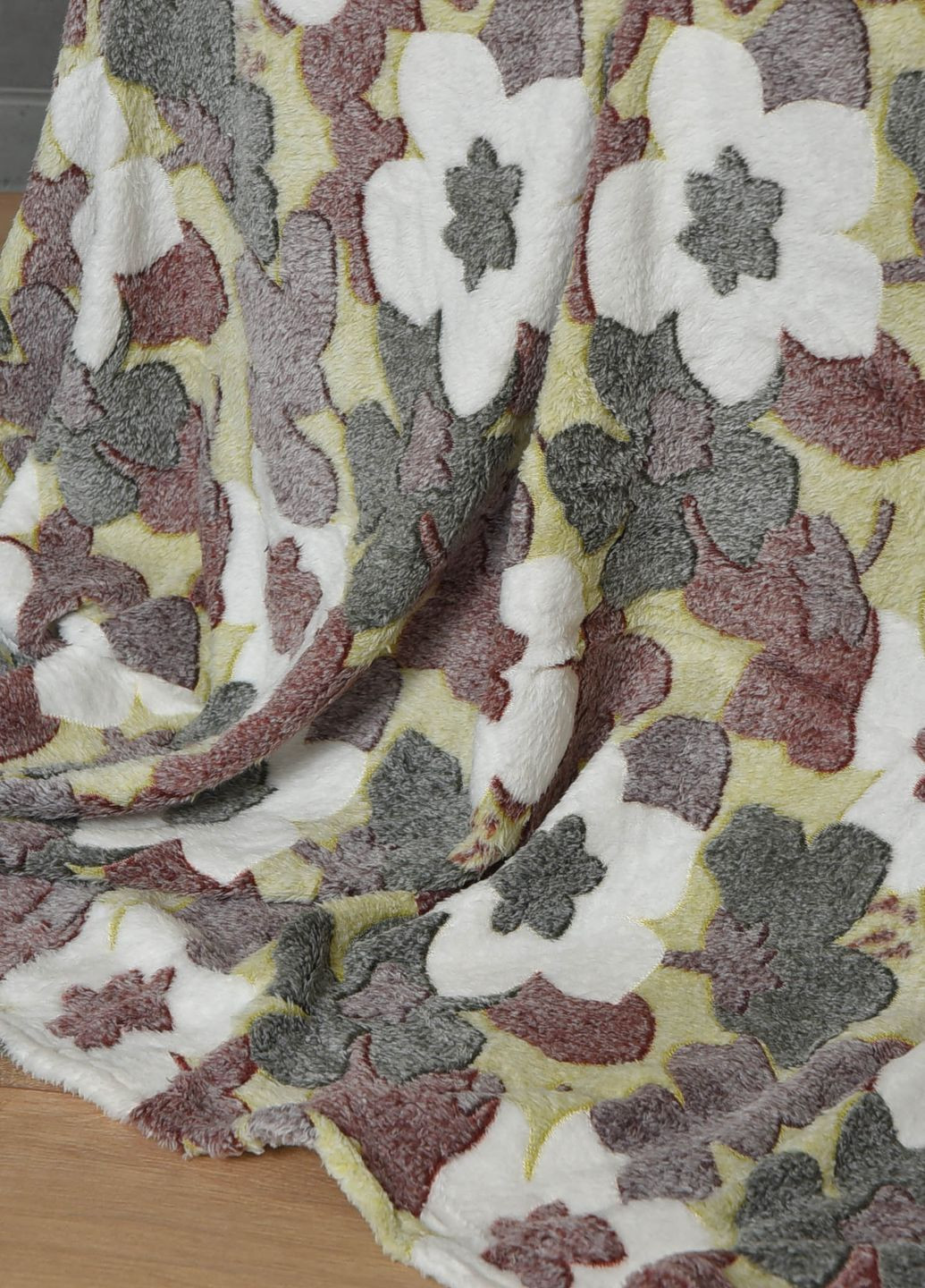 Плед з квітковим принтом розмір 180*200 Let's Shop (262376863)