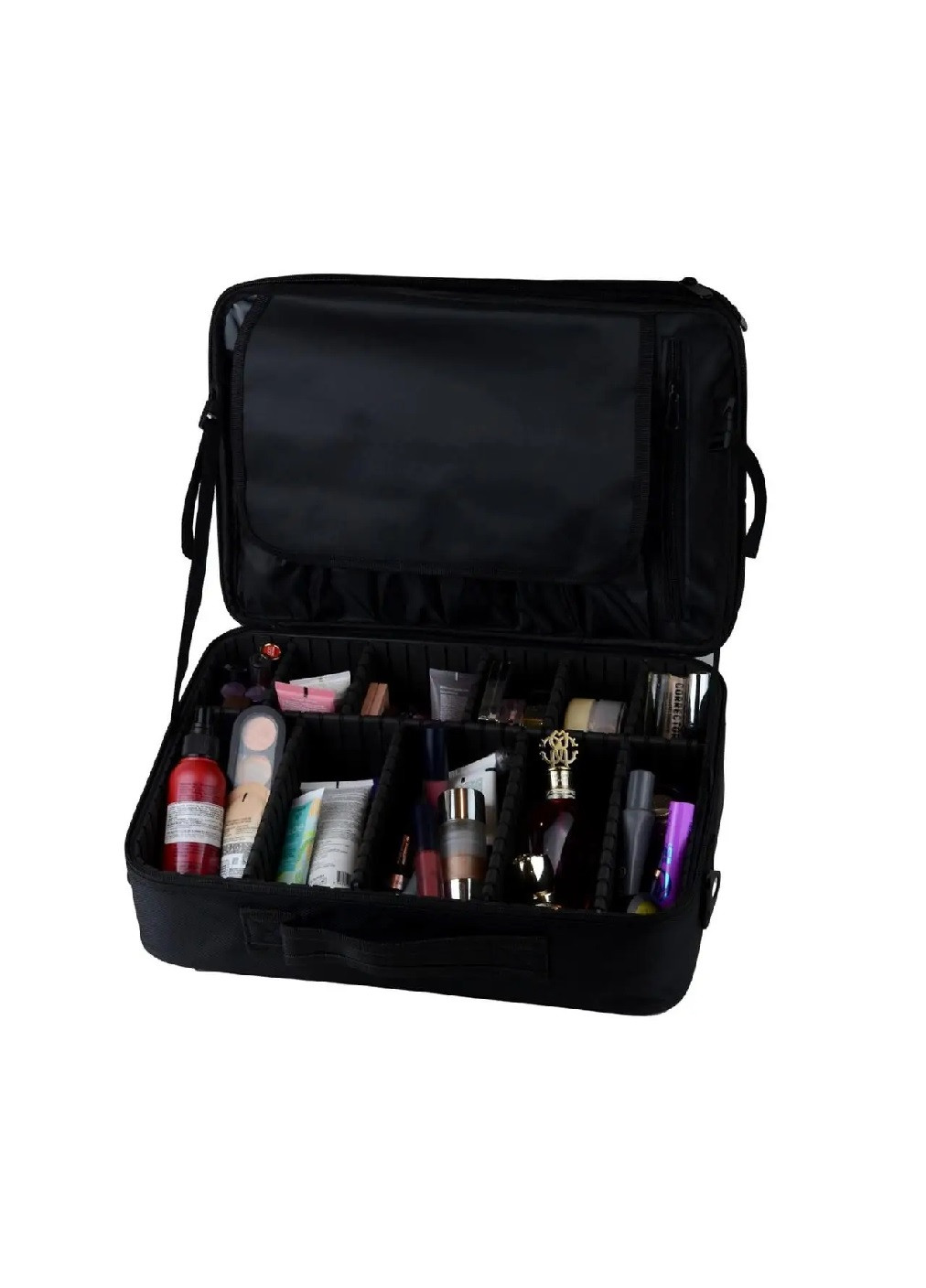 Органайзер бокс бьюти кейс косметичка чемоданчик сумка для хранения косметики и аксессуаров 40х28х13 см (474701-Prob) Черный Unbranded (259443741)