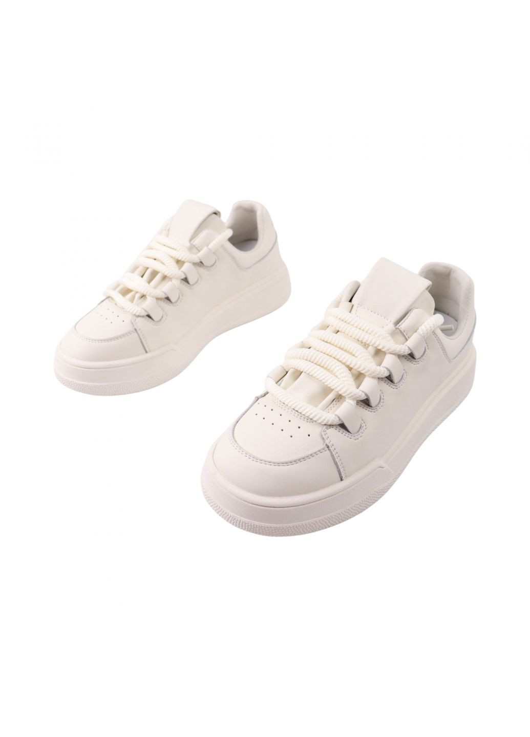 Белые кеды женские молочные натуральная кожа FARINNI 540-24DTS