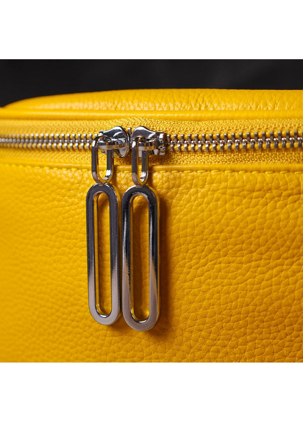 Яркая женская сумка через плечо из натуральной кожи 22116 Желтая Vintage (260359795)