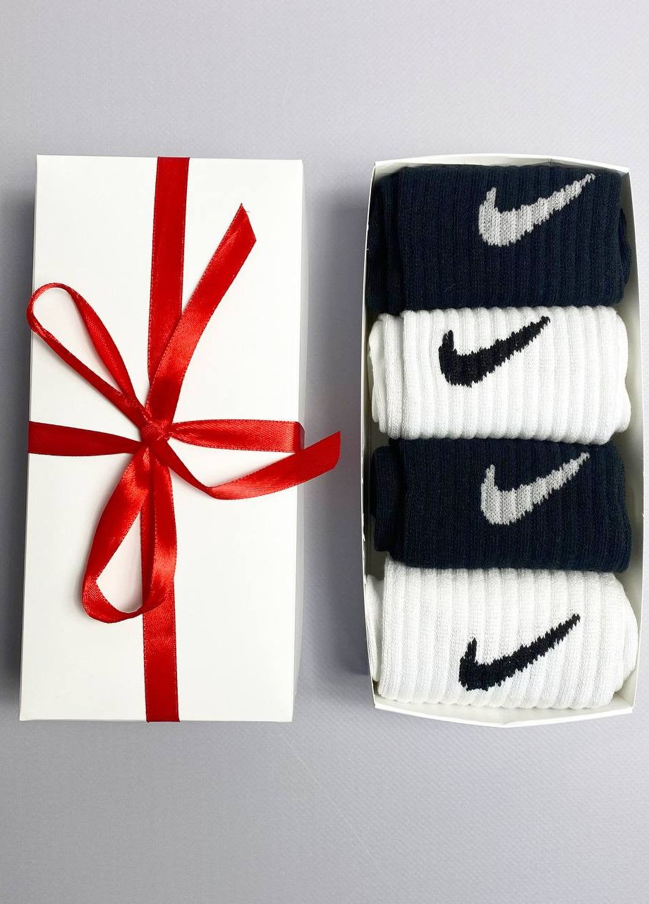 Набір високих шкарпеток на 4 пари у подарунковій коробці із стрічкою Vakko (275332330)