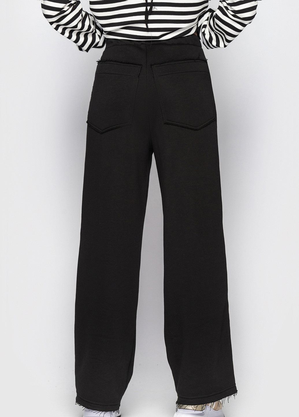 Широкі штани з накладними кешенями чорний MORANDI (257100260)