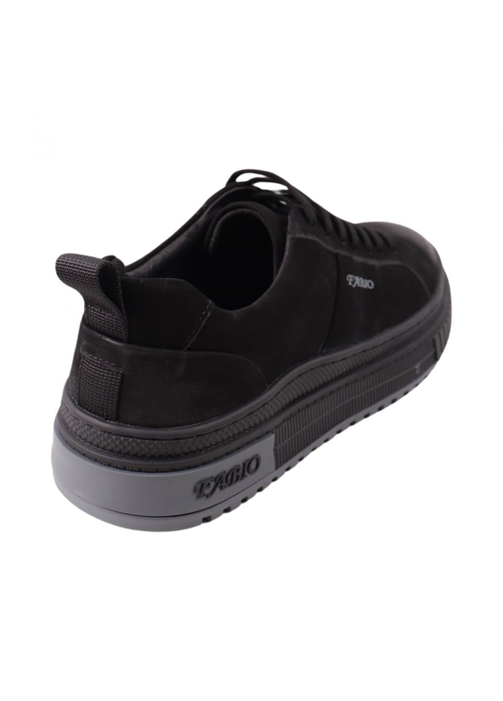 Черные кеды мужские черные натуральный нубук Brooman 984-23DTS