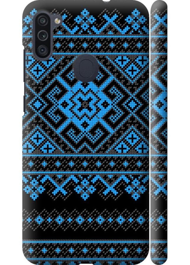 3D пластиковый матовый чехол 'Вышиванка 44' для Endorphone Samsung Galaxy A11 A115F (269352411)