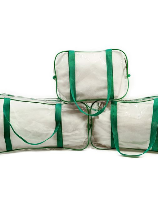 Набор из 3 сумок в роддом Комфорт зеленый EcoNova (267230733)