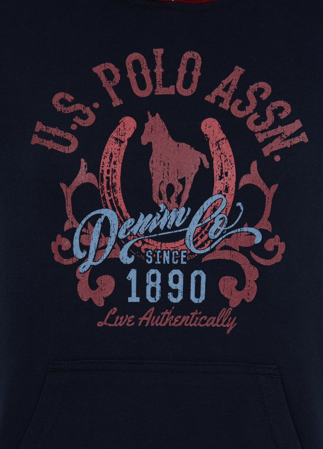 Світшот жіночий U.S. Polo Assn. - крій темно-синій - (258527369)