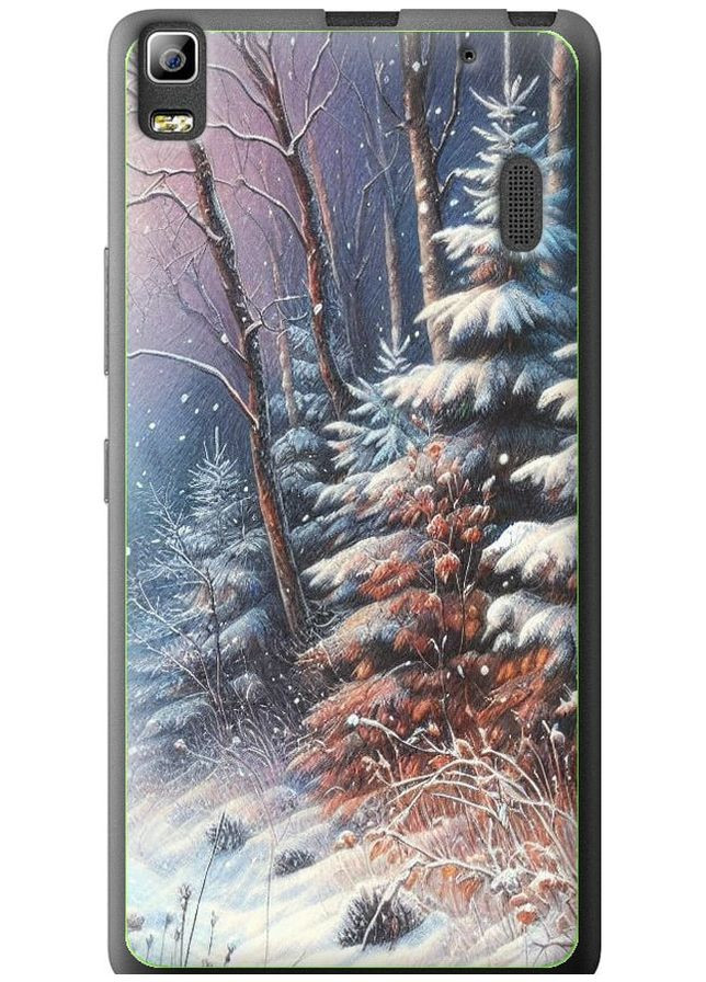 Силиконовый чехол 'Зимний пейзаж' для Endorphone Lenovo A7000 (275467928)