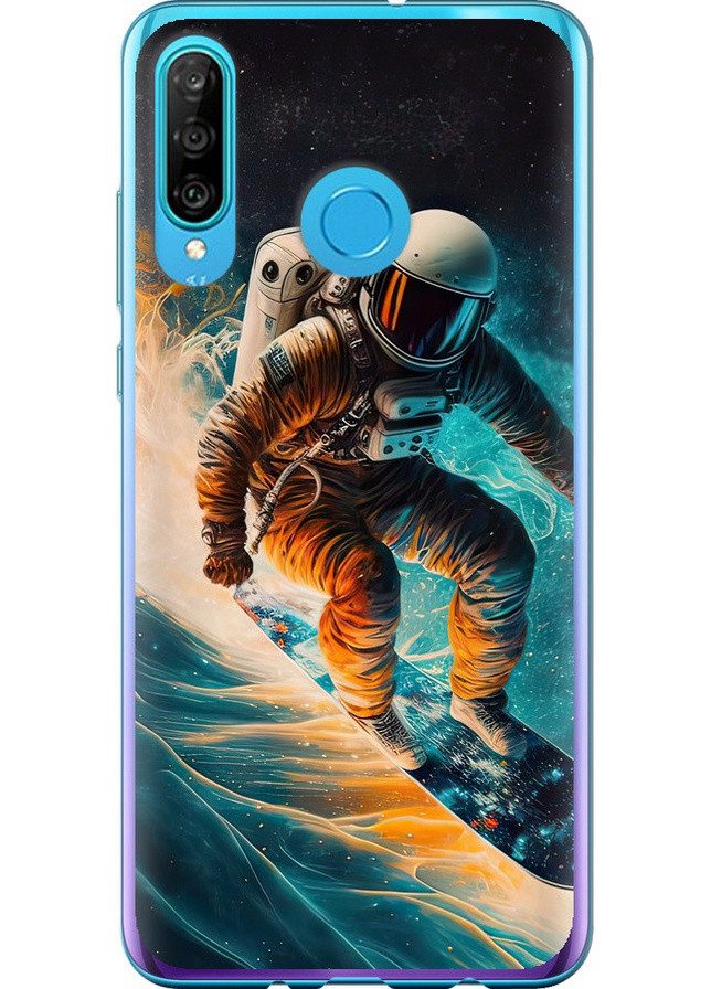 Силиконовый чехол 'Сноубордист' для Endorphone Huawei P30 Lite (258082404)