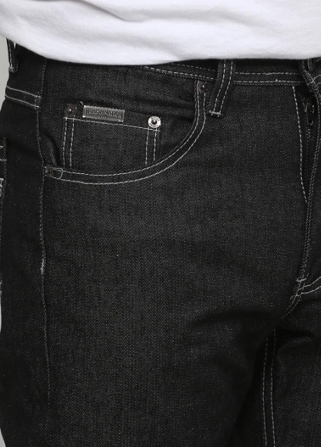 Черные демисезонные джинсы Paris