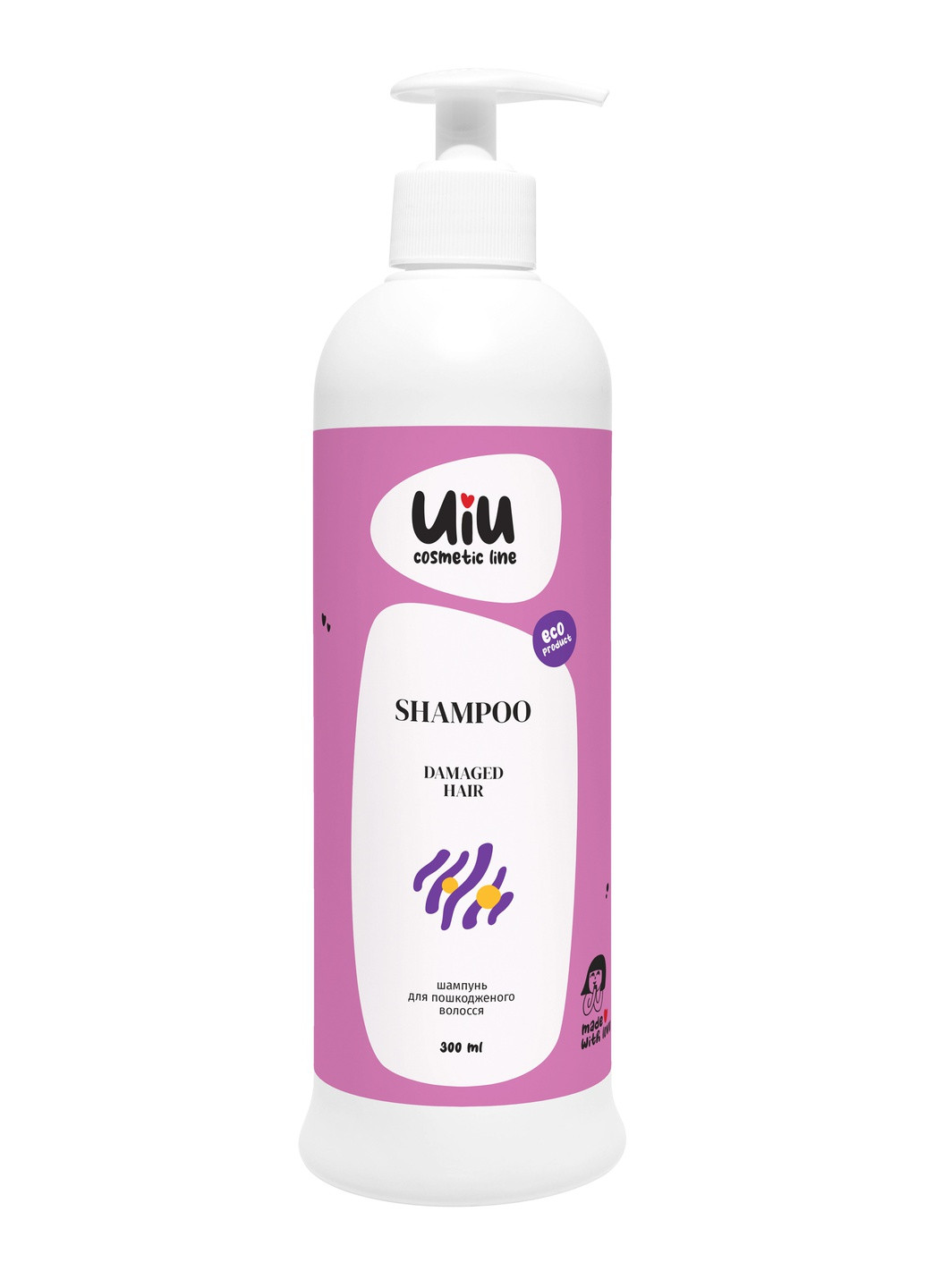 Шампунь UIU для восстановления и защиты поврежденных волос 300 мл (4820152333032) DeLaMark (256753674)