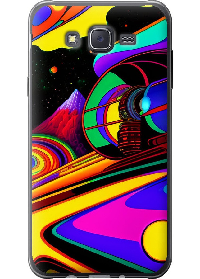 Силиконовый чехол 'Абстракция v4' для Endorphone Samsung Galaxy J7 J700H (258213693)