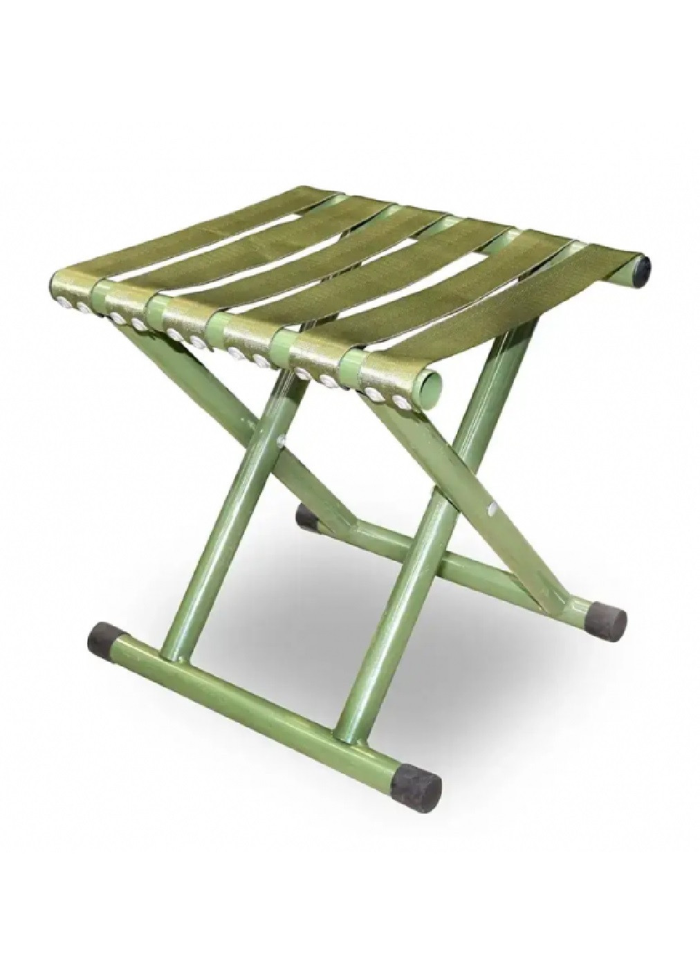 Розкладний компактний легкий стілець без спинки для відпочинку дачі риболовлі туризму кемпінгу 40х29х29 см (474780-Prob) Зелений Unbranded (259751635)