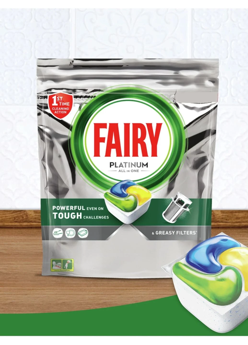 Капсули для посудомийної машини Platinum Lemon, 100 шт Fairy (269254533)