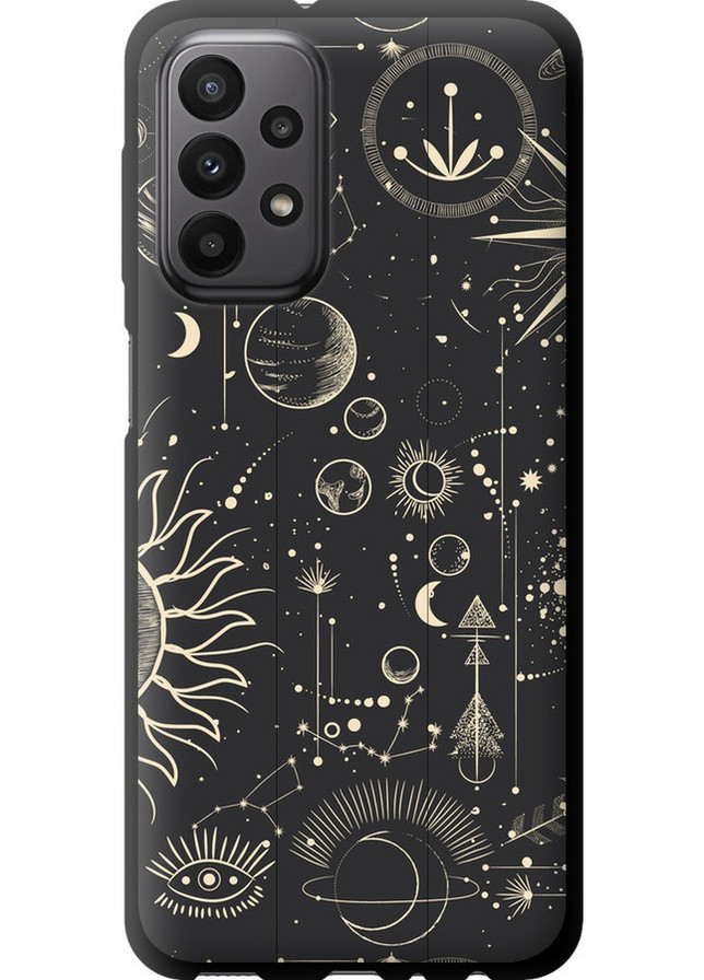 TPU чорний чохол 'Фаза місяця' для Endorphone Samsung Galaxy A23 A235F (258083676)