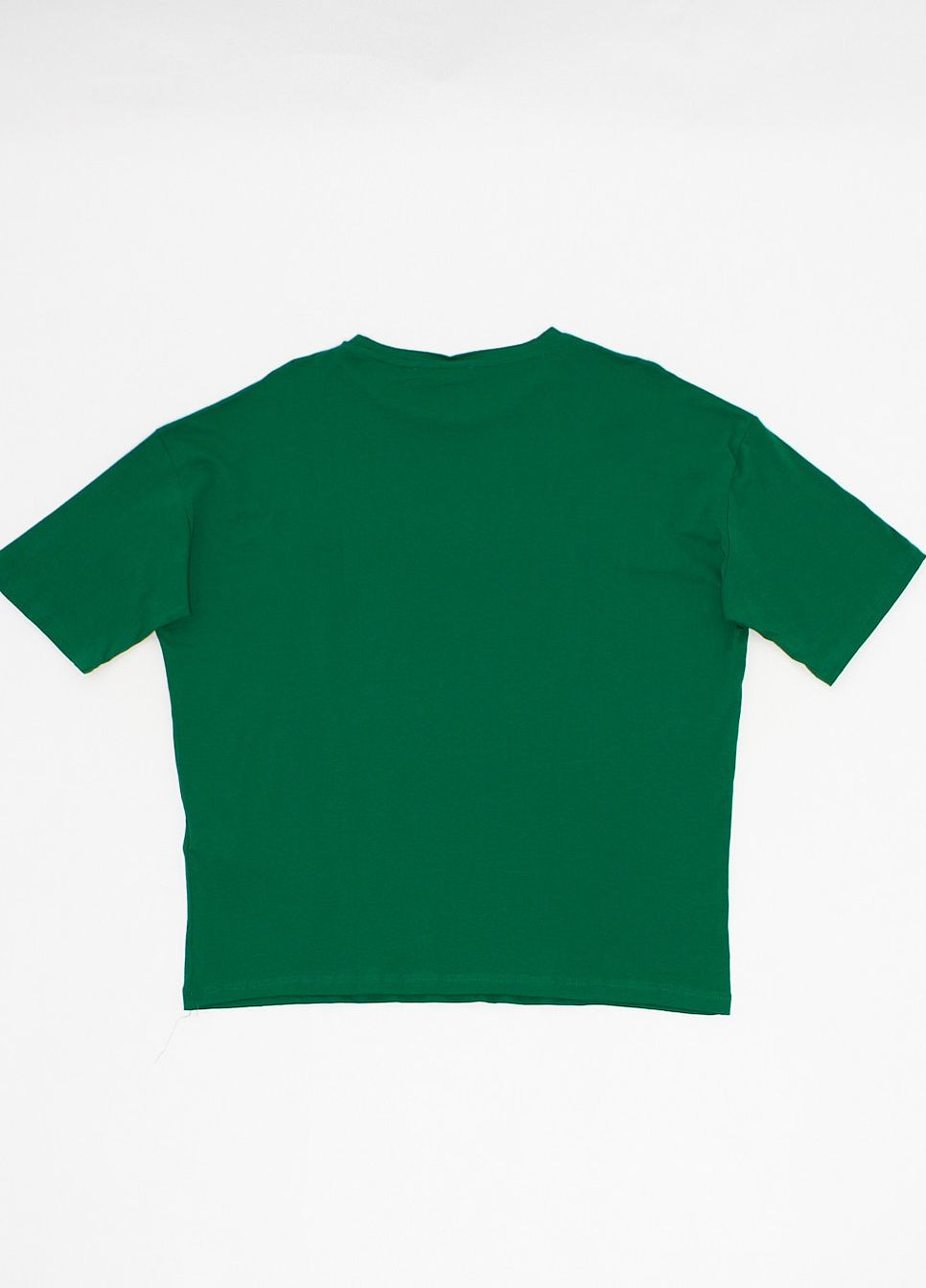Зеленая футболка,зелений з принтом,cool club Trendyol