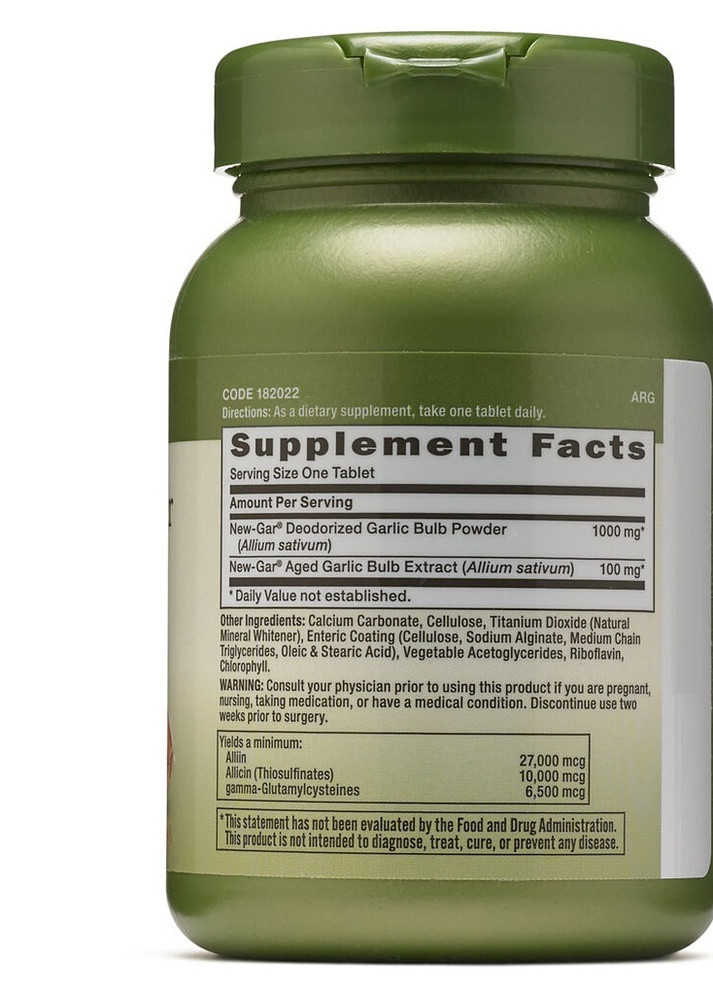 Herbal Plus Odorless Super Garlic 1100 mg 100 Tabs GNC (256721435)