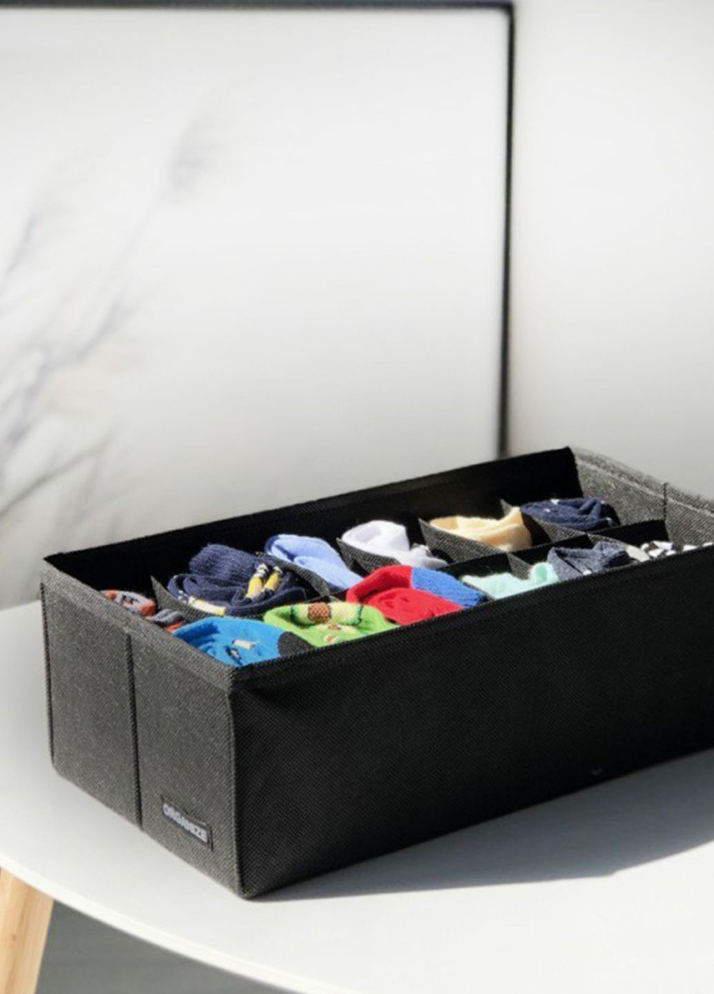 Органайзер для білизни й шкарпеток, малий, на 12 комірок (чорного кольору) Organize (260043960)
