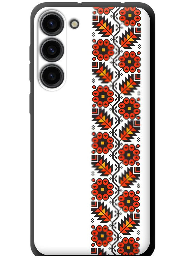 TPU чорний чохол 'Вишиванка 29' для Endorphone Samsung Galaxy S23 Plus (269354508)