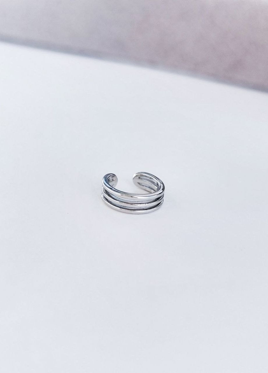 Сережка каффа на вухо широка MK1251-2 срібний DeKolie (260596471)