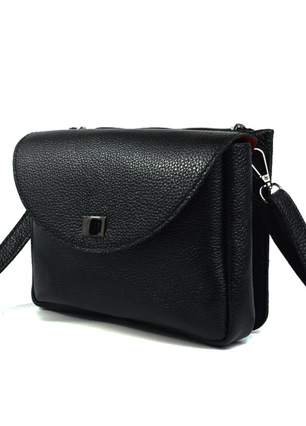 Кожаная маленькая женская сумочка на два отделения через плечо, молодежная мини сумочка из кожи Serebro (266701174)