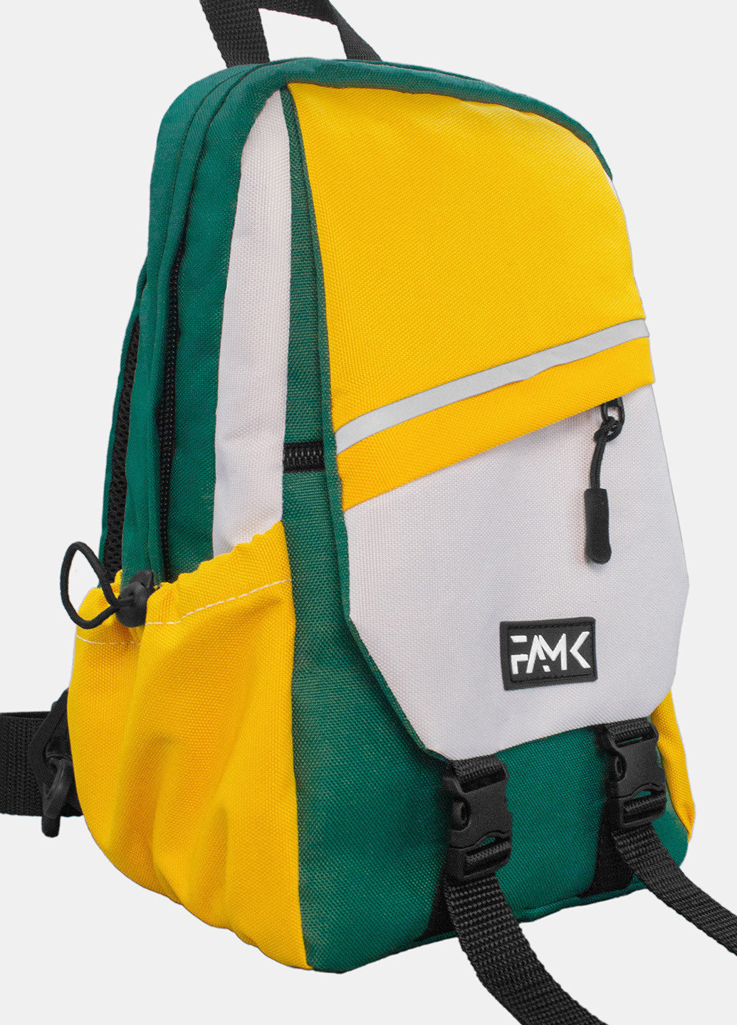Рюкзак слинг зеленый/желтый Famk (257329918)