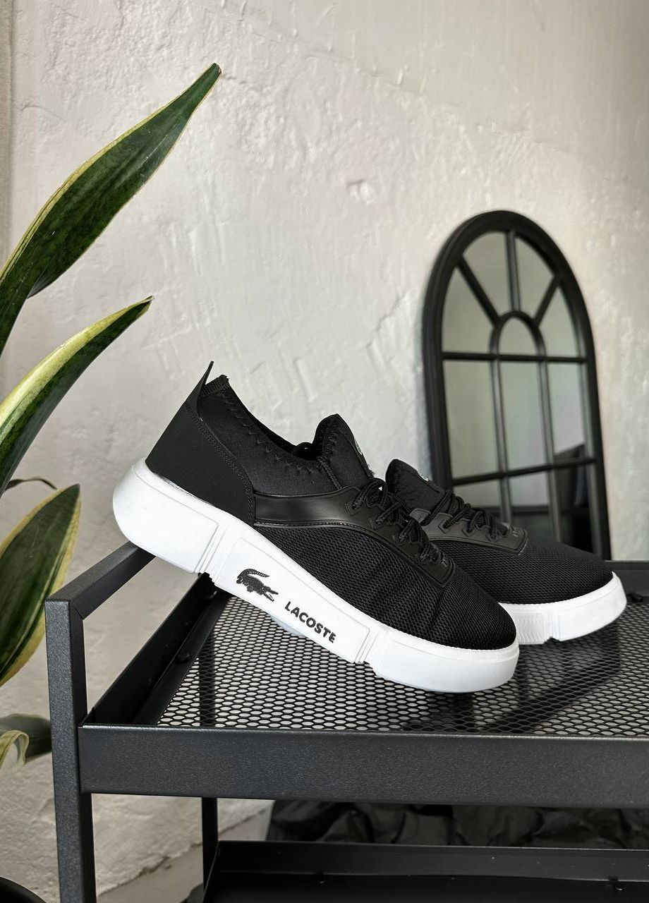 Черно-белые всесезонные мужские кроссовки No Brand