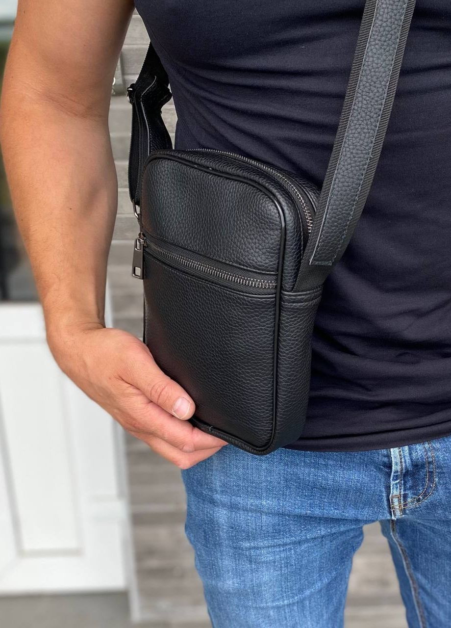 Мужская черная сумка через плечо Casual - m51 No Brand (260947340)