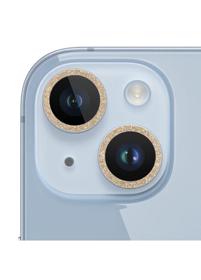 Защитное стекло Metal Sparkles на камеру (в упак.) для Apple iPhone 15 (6.1") Epik (263135952)