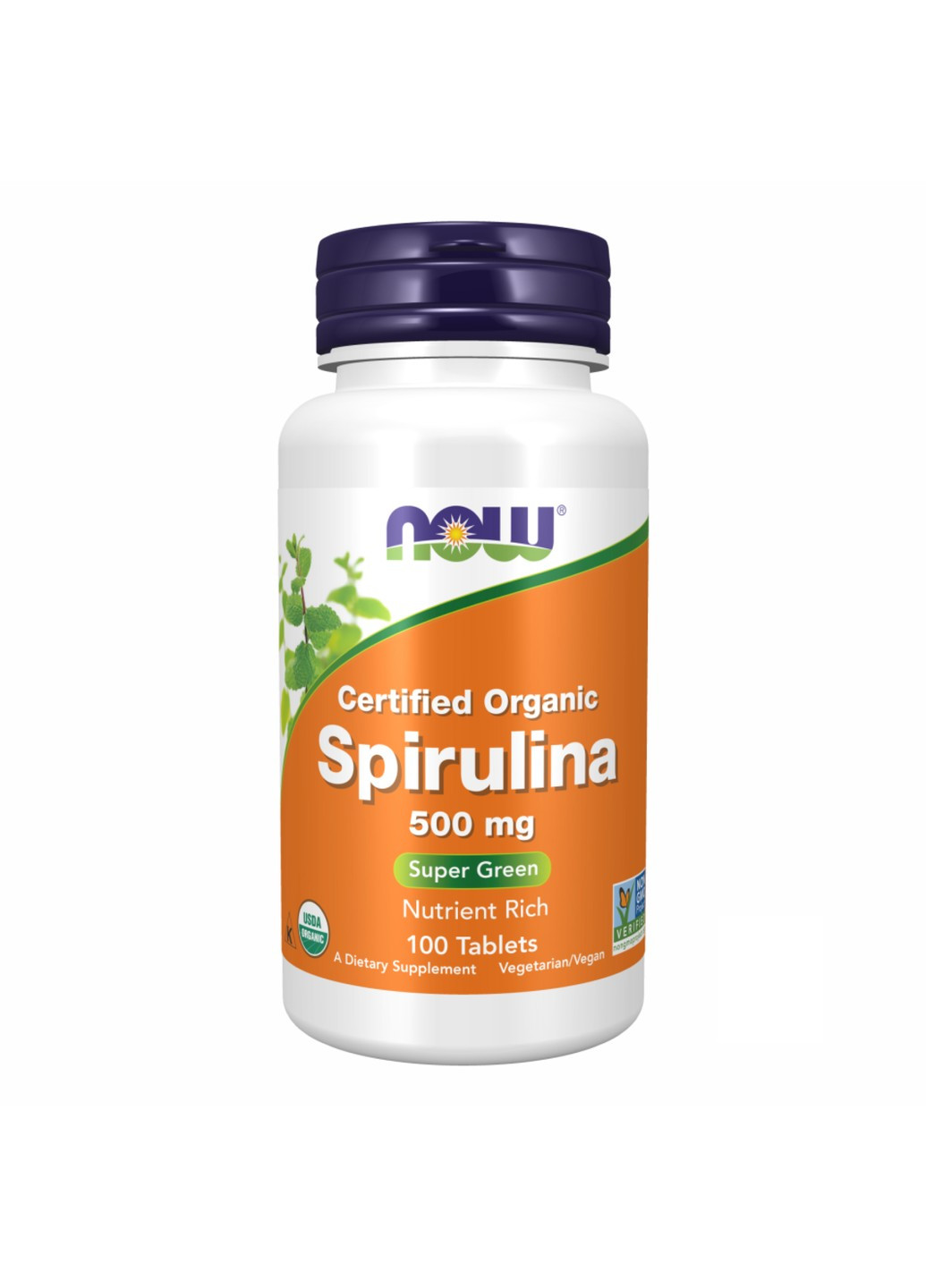 Спирулина Spirulina 500 мг - 100 таб Now Foods (272141163)