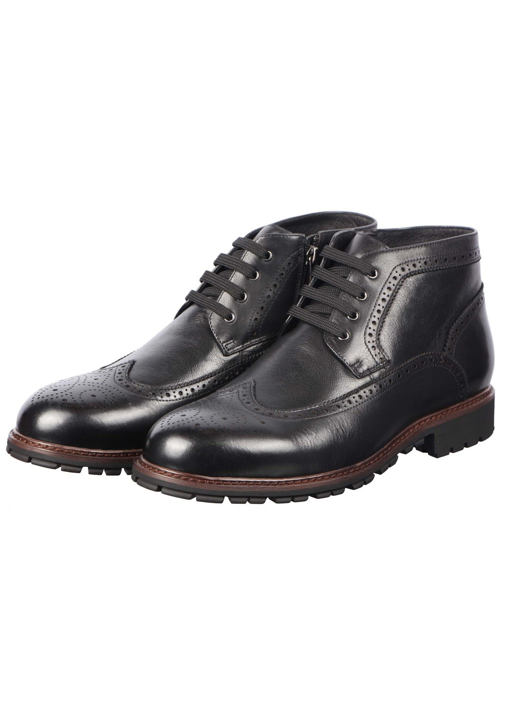 Черные зимние мужские зимние ботинки классические 195417 Marco Pinotti