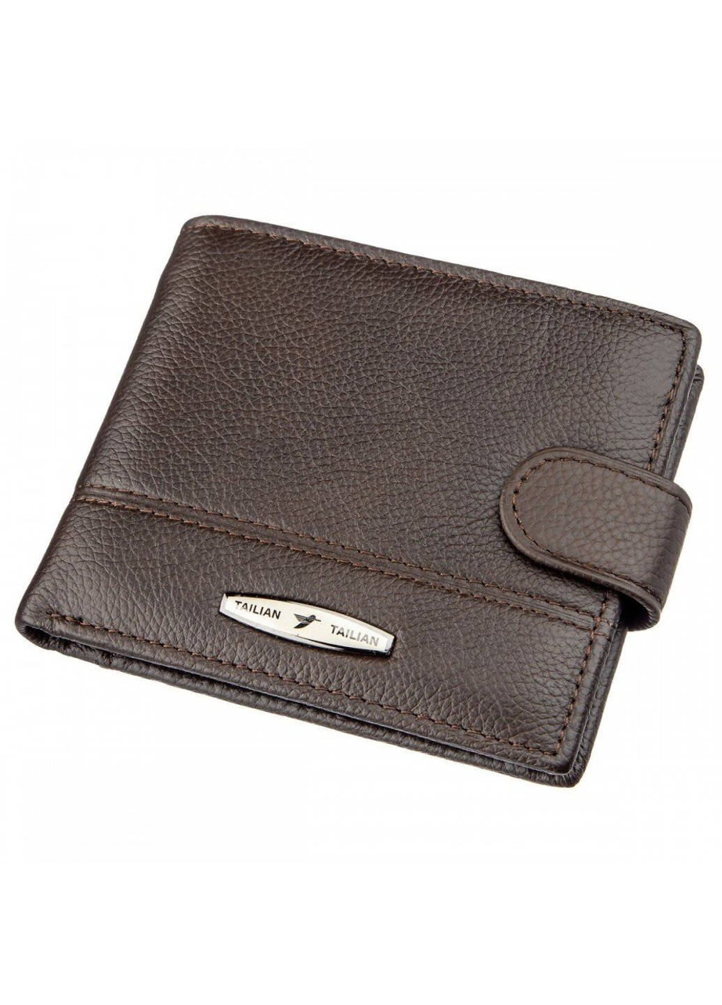 Чоловік горизонтальний гаманець зі шкіри 19009 Коричневий Tailian (262523572)