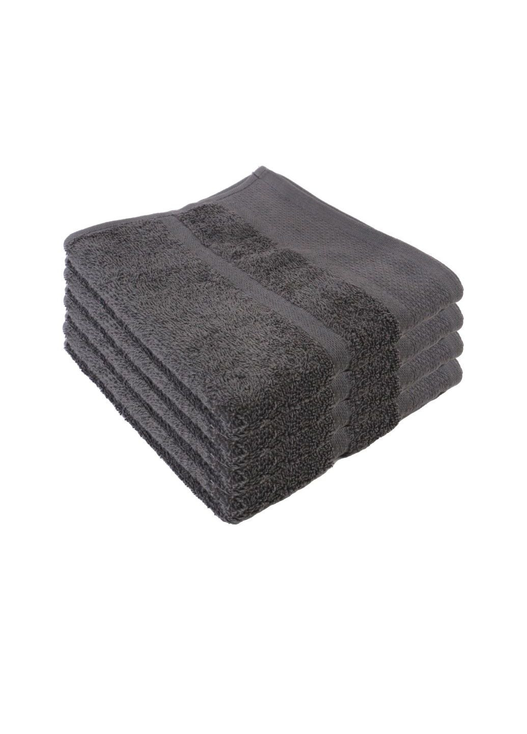 Home Ideas набор махровых полотенец для рук 4 шт 50х90 см серые серый производство - Германия