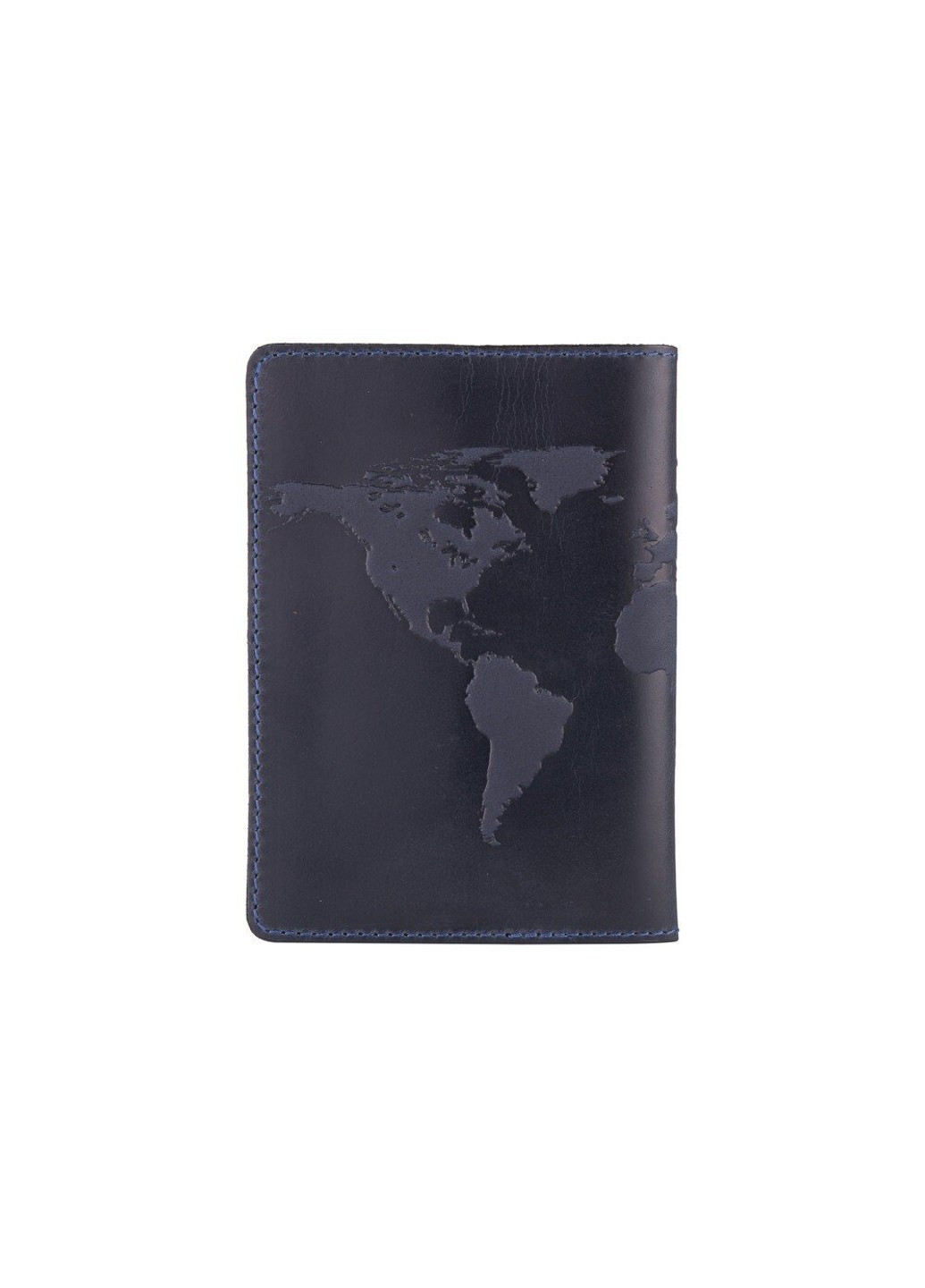 Синяя обложка для паспорта из кожи HiArt PC-02 Синий Hi Art (268371170)