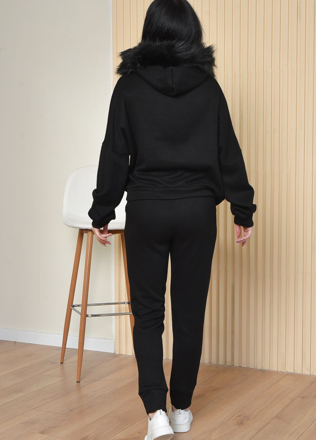 Спортивный костюм женский демисезон черного цвета размер 1 Let's Shop (263591274)