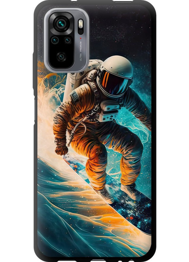 TPU чорний чохол 'Сноубордист' для Endorphone Xiaomi Redmi Note 10 (258094550)