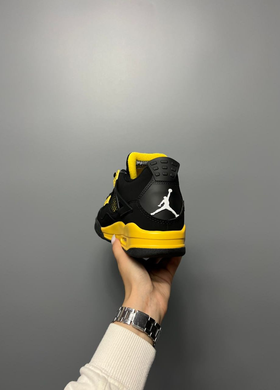 Чорні Осінні кросівки чоловічі, вьетнам Nike Air Jordan 4 Retro