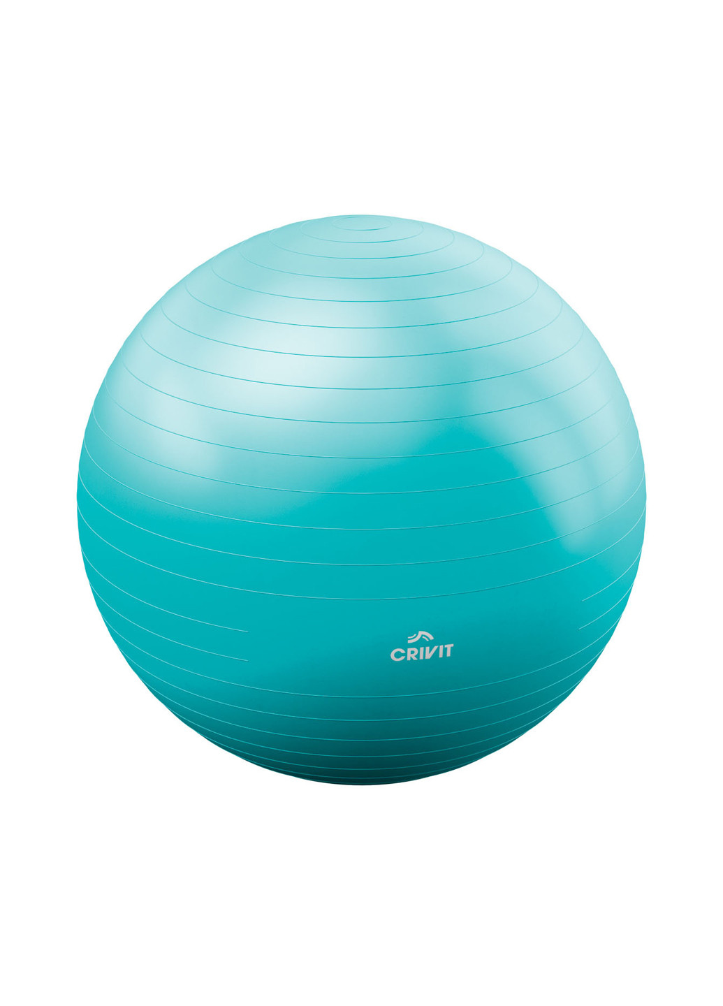 М'яч м'який для фітнесу 65 см блакитний Crivit Sports блакитний