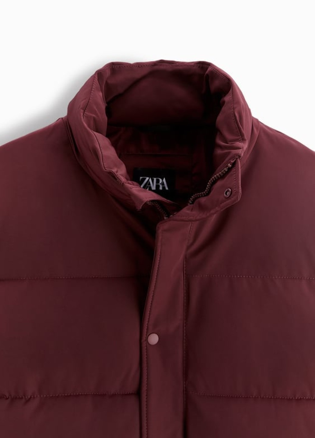 Бордовая демисезонная куртка Zara