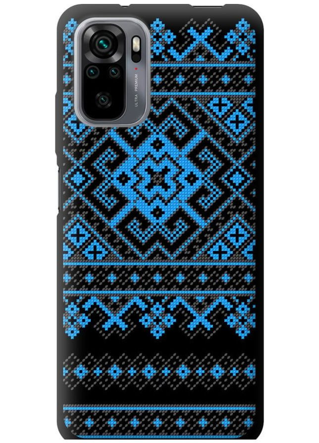 TPU чорний чохол 'Вишиванка 44' для Endorphone Xiaomi Poco M5s (269345398)