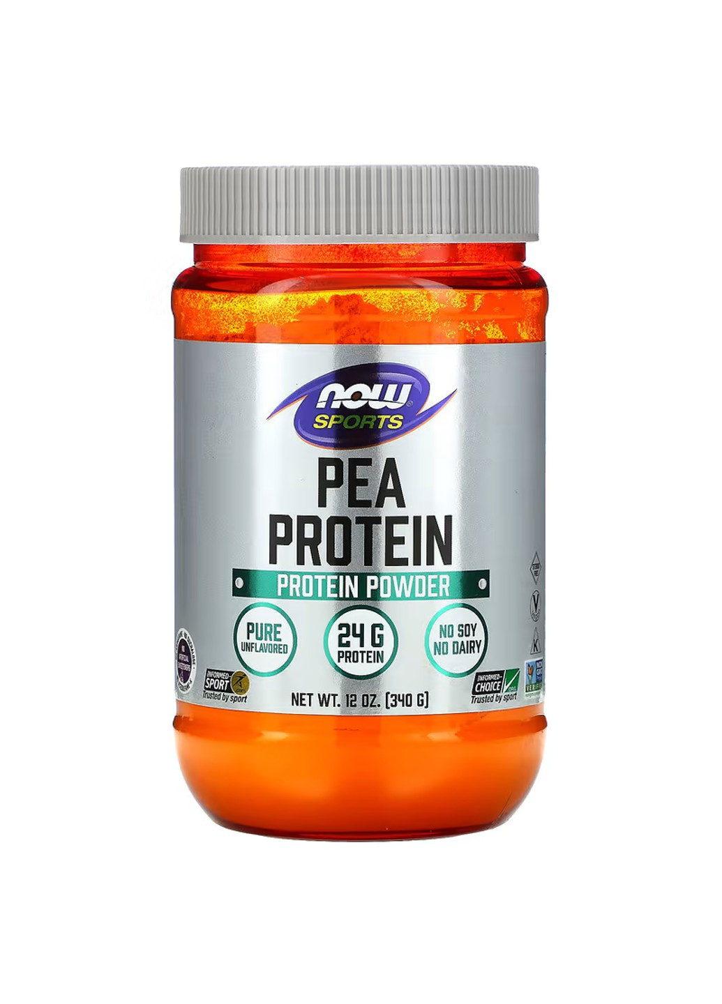 Гороховый Протеин Pea Protein - 340г Без Вкуса Now Foods (278040392)