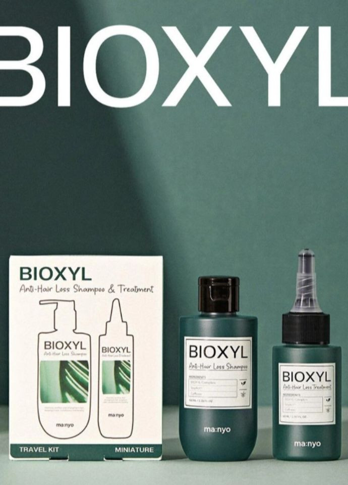 Набір проти випадіння волосся Bioxyl Anti-Hair loss Shampoo & Treatment 100+60 мл Manyo (267746441)