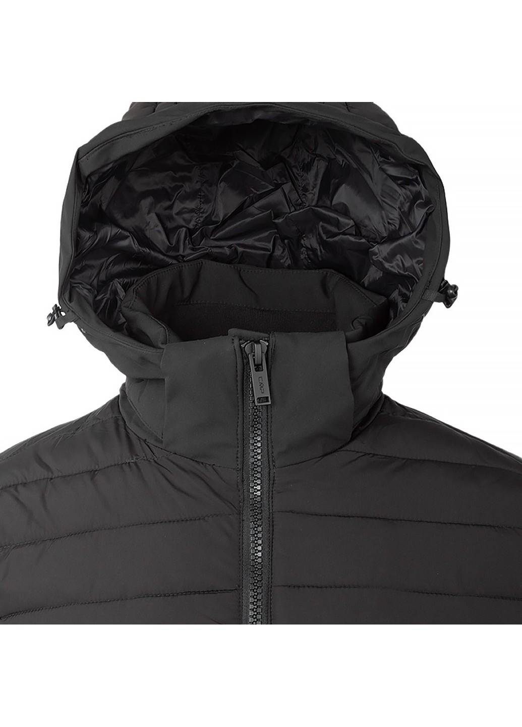 Черная зимняя куртка jacket hybrid zip hood CMP