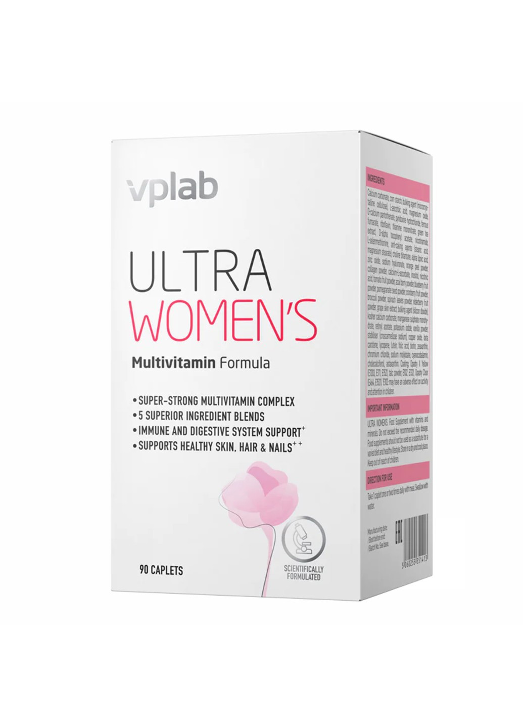 Витаминный комплекс для женщин Ultra Women Multivitamin Formula - 90 капсул VPLab Nutrition (269461908)