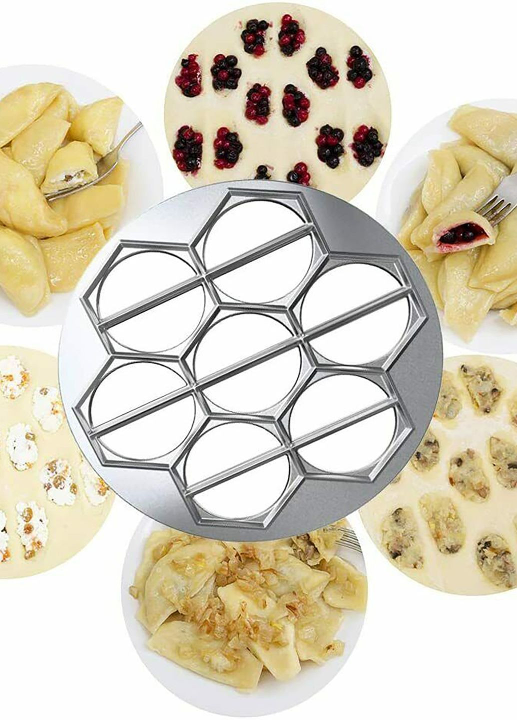 Комплект варенница ХЭАЗ и форма для приготовления чебуреков и пирожков ХЕАЗ (274060185)