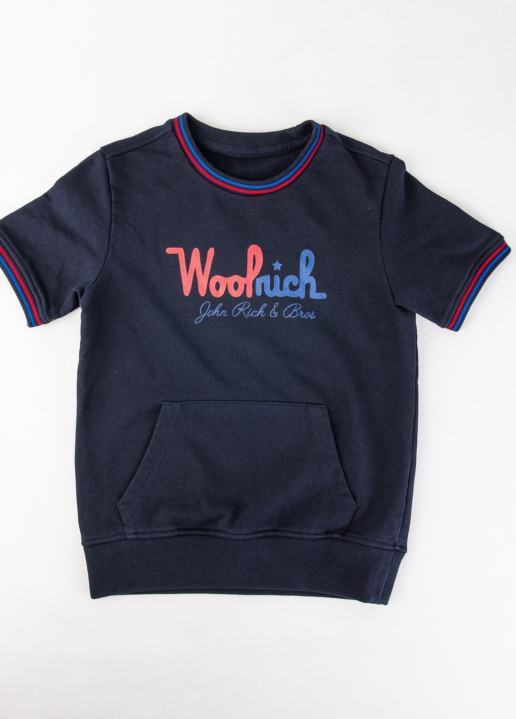 Синяя футболка Woolrich