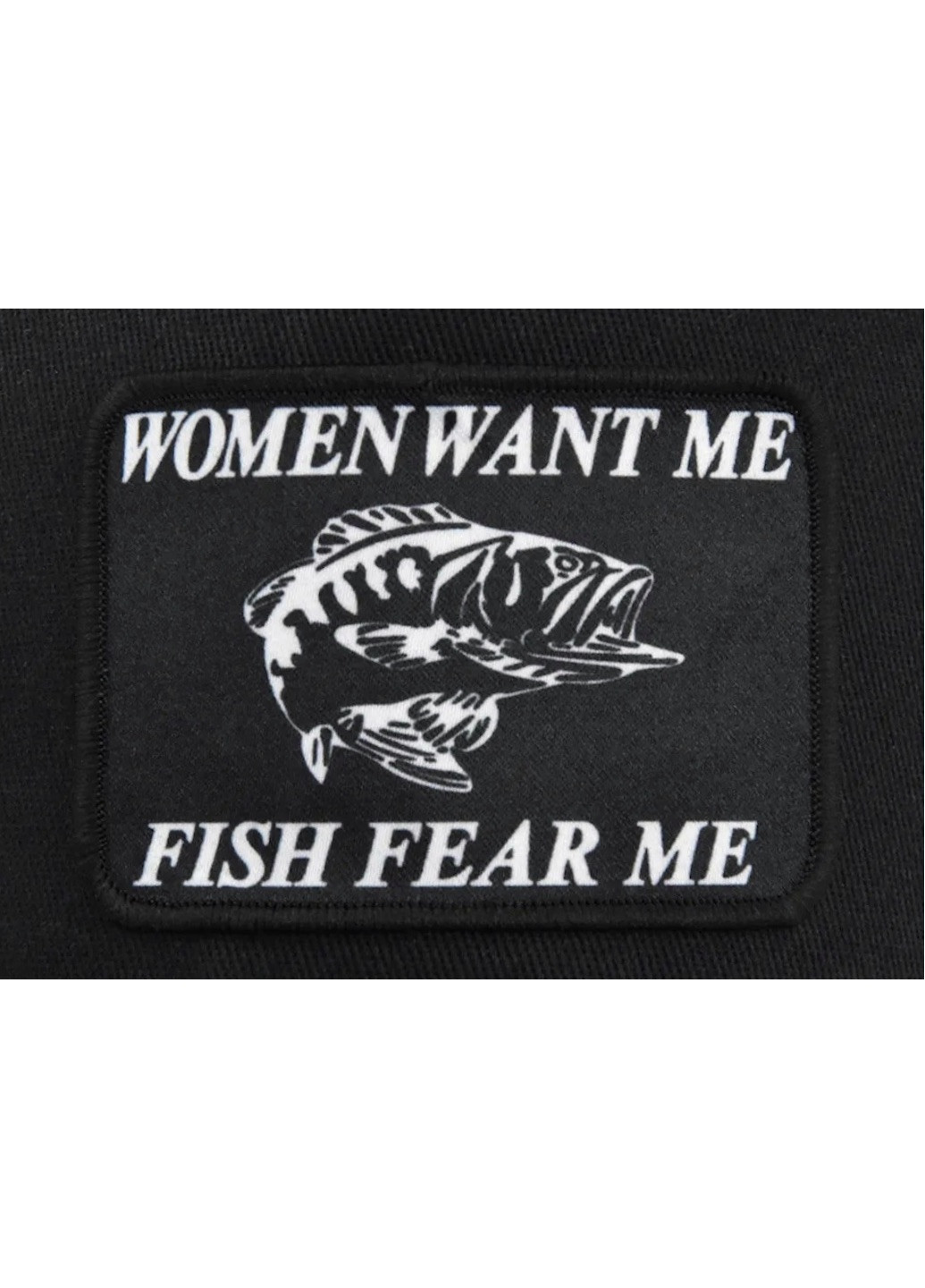 Кепка Рыба Fish женщины хотят меня-рыбы боятся меня с сеточкой Черный Унисекс WUKE One size Brand тракер (258629191)