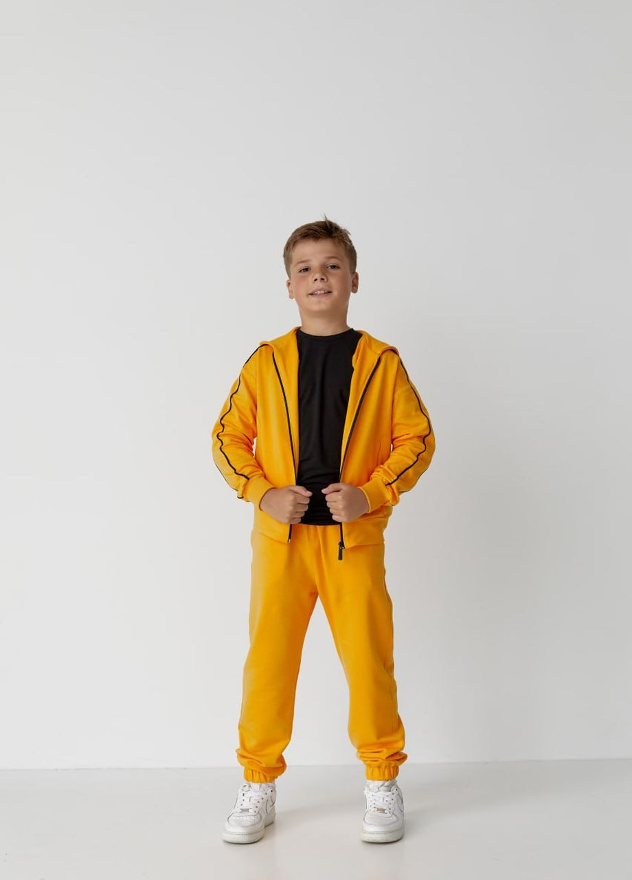 Дитячий спортивний костюм для хлопчика жовтий р.110 439046 New Trend (260491709)