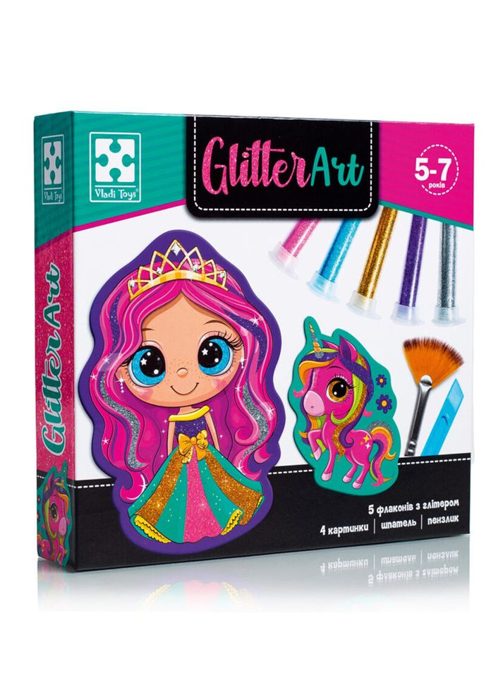 Набор для творчества - "Glitter Art. Сказочные принцессы" цвет разноцветный ЦБ-00229812 Vladi toys (261550613)