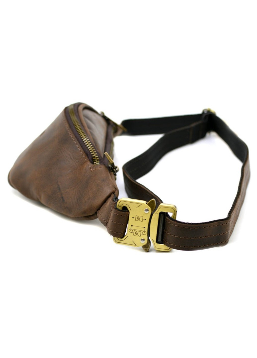Кожаная коричневая сумка на пояс rc-3034-3md TARWA (272596956)